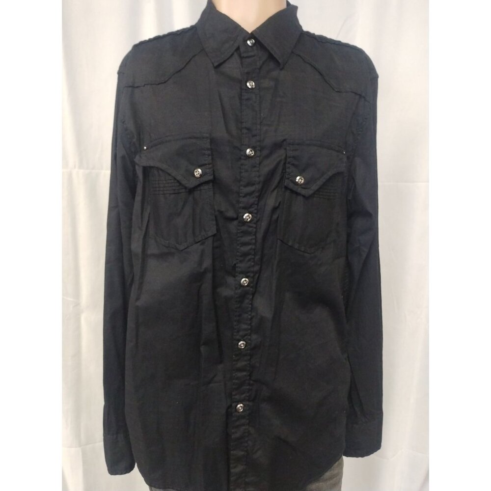 GbyGuess Men's Black Shirt/Button up/Long Sleeve SzL SKU3301